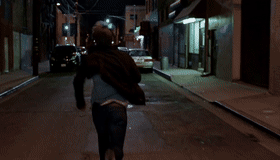 Alley chase tracking cuts RAW